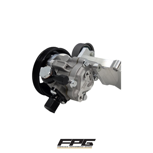 FPG Nissan RB Power Steering Kit RB20/25/26/30 Water Pump Driven Extra Clearance FPG-038WP