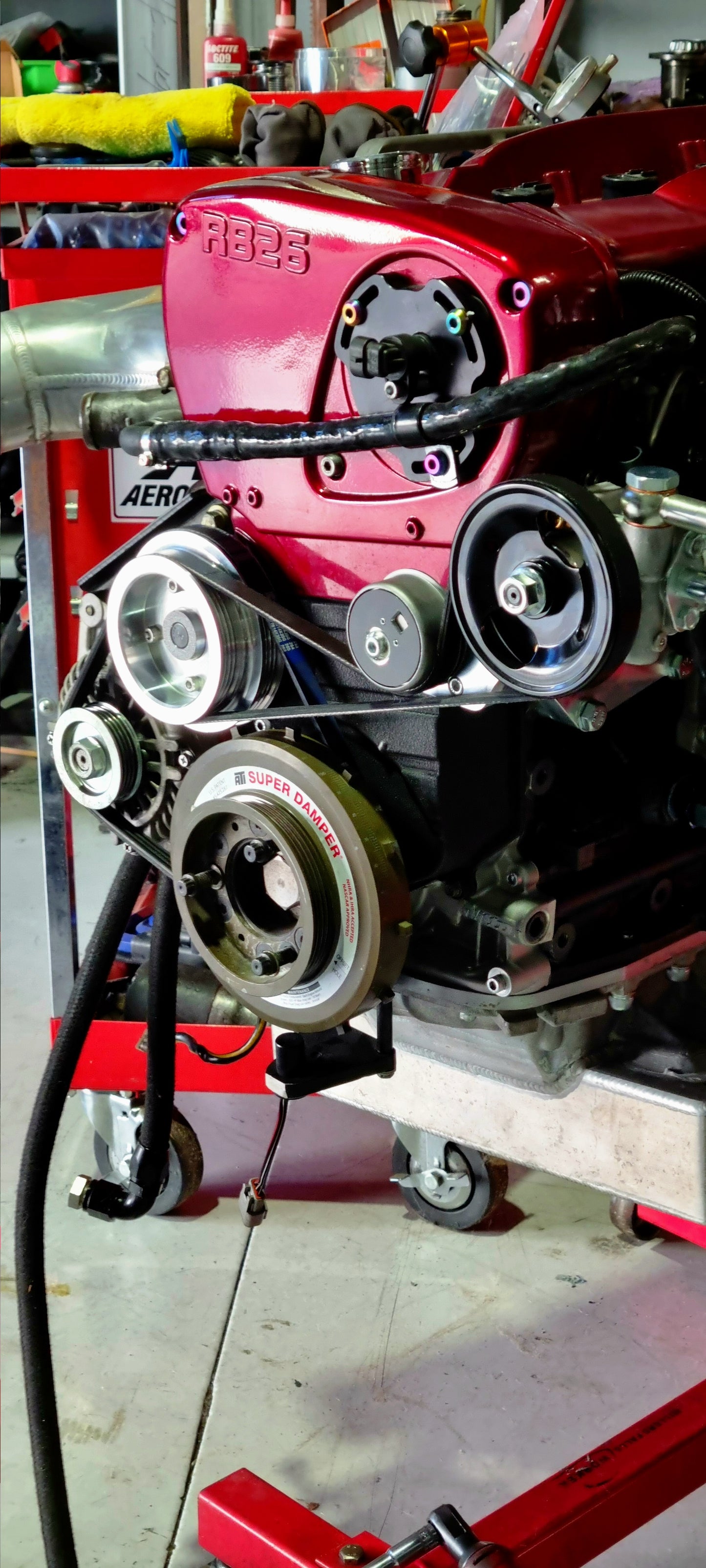 FPG Nissan RB Power Steering Kit RB20/25/26/30 Water Pump Driven Extra Clearance FPG-038WP